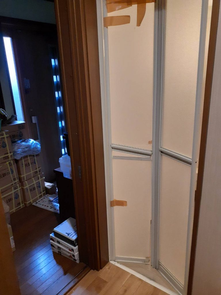 船橋市飯山満町ドアリモ浴室折戸→ドア